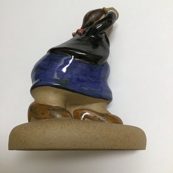 Rodo Padilla Mexican Artist Signed Sculpture Ceramic Girl Boss Woman on Phone - Picture 9 of 16